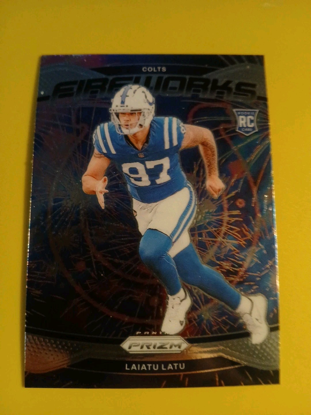 2024 Panini Prizm - Fireworks Laiatu Latu #17 Silver Prizm (RC)