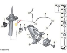 BMW X1 U11 Vorderer rechter Stoßdämpfer 31306897392 Neue Echtheit