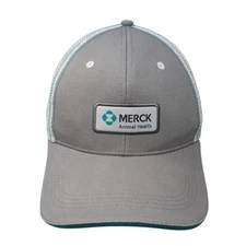 Merck Animal Health Trucker Hat Gray One Size Adjustable Mesh Back Capital Ideas