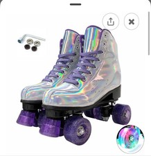 Xudrez Roller Skates Unisex Age 8-50 Indoor Outdoor Women s Size 9 Men 7.5