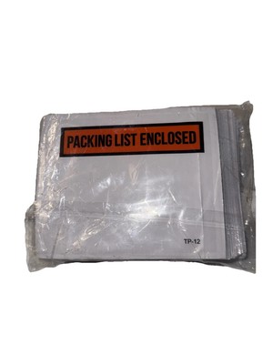 Packing List Envelopes Invoice Enclosed Self-Adhesive Pouches 7''x5.5'' - QTY 1000