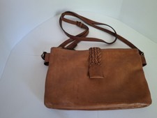 Retro Crossbody Brown Purse Dual Side Magnetic Clip Zipper