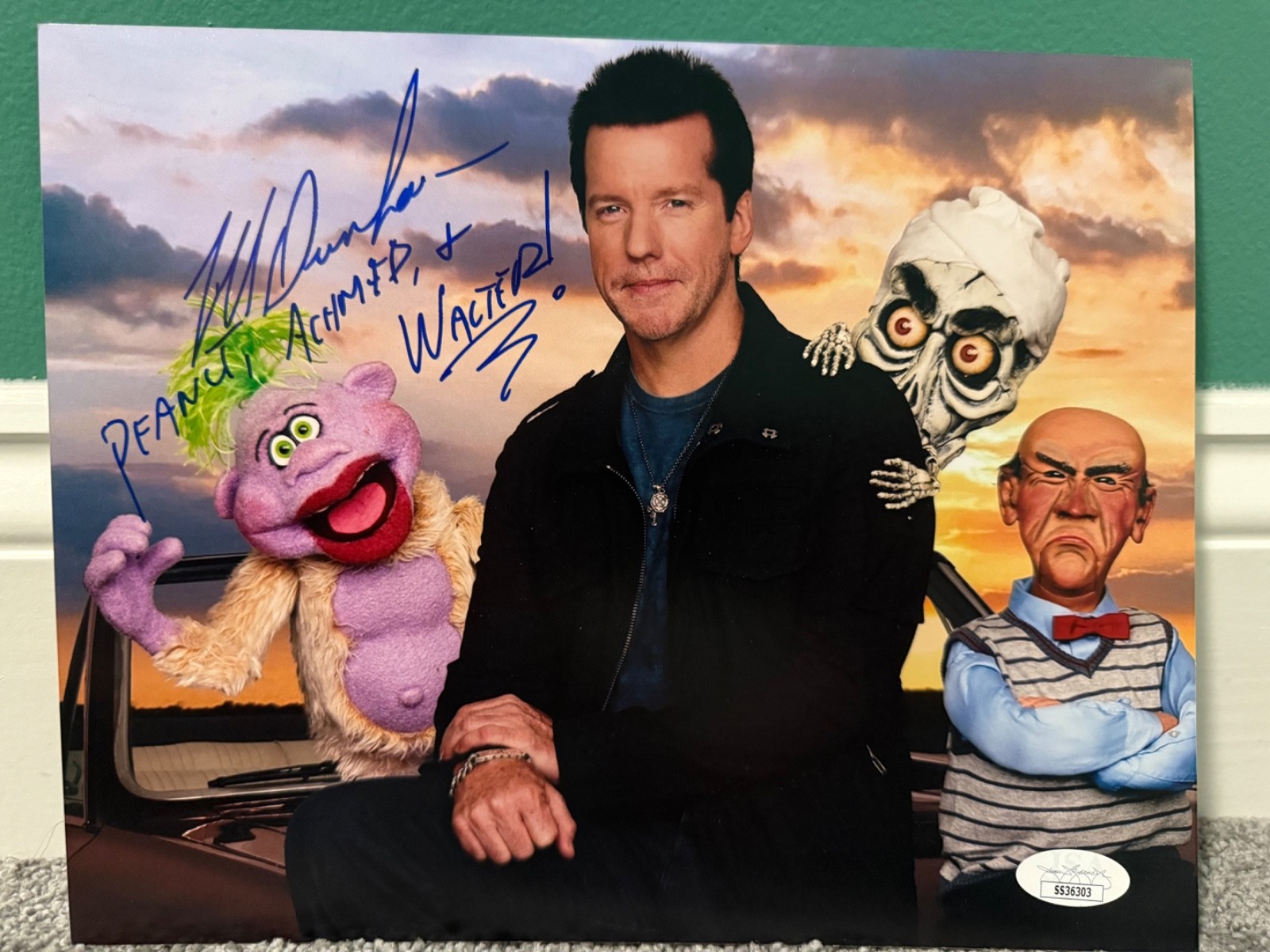 Jeff Dunham signed JSA COA 8x10 Comedian comedy Walter Peanut Achmed | eBay