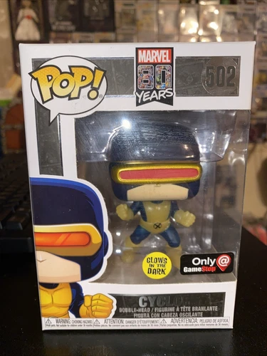 Funko Pop! Marvel X-Men Cyclops #502 80 Years Gamestop Exclusive Glows in Dark