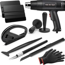 Heat Gun for Vinyl Wrap, Car Wrapping Kit Include Heat Gun, Squeegees, Vinyl Cut