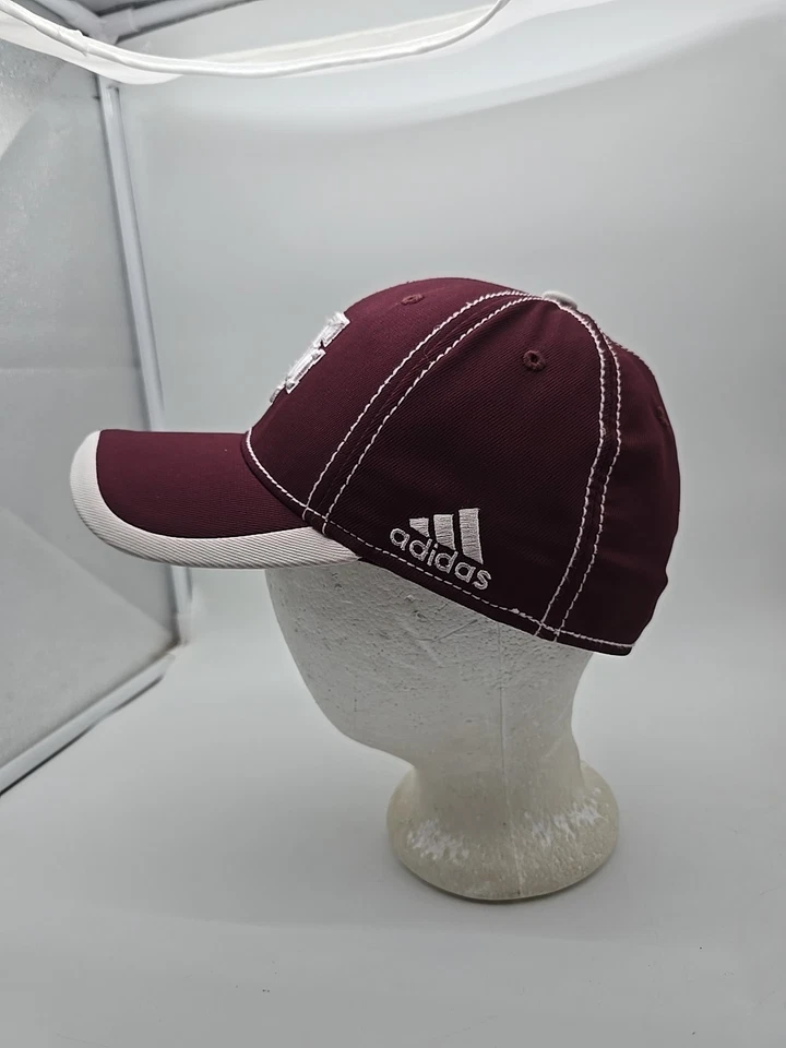 Adidas Texas A & M Aggies темно-бордовый боковой линии Climalite резинке шляпа крышка S/M - Изображение 2 из 4