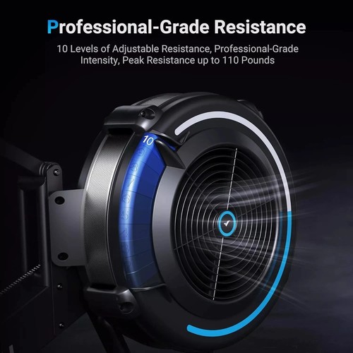MERACH R11 Air Resistance Vogatore Professionale da Interno Allenamento Esercizio UK - Foto 5 di 9