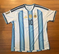 Argentina 2026 Home Lionel Messi Authentic Jersey XXL 2XL w/ Gold WC patch