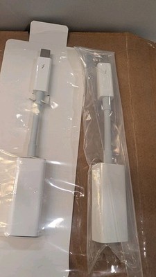  Lot of 2 Genuine Apple Thunderbolt 3 (USB-C) to Thunderbolt 2 Adapter A1790