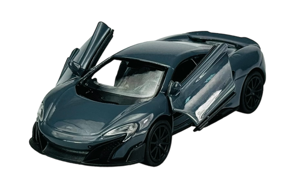 Welly Mclaren 675LT Grau 1:34 Die Cast Metal Model Neu Im Kasten 43757-image
