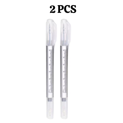 2PCS/5PCS/10PCS Set Skin Marking Pens Dual Tip with Ruler Outline Work Purple video thumbnail
