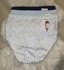 3 Pack Jockey Elance Brief Panties Pointelle Cotton Womens Size 6 M Medium