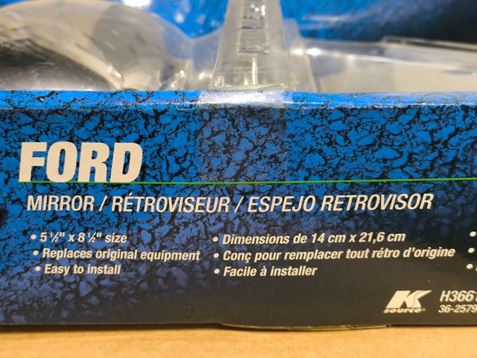 K Source H3661 Door Mirror Passenger Side Style Manual Folding Side Mirror - Image 3 of 3