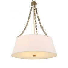 Uttermost Andalucia 4 Light Drum Pendant, Matte Brushed Gold - 21638