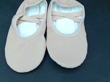 DIPUG GIRLS LEATHER SPLIT SOLE BALLET SHOES SIZE 12 LITTLE KID BALLET PINK