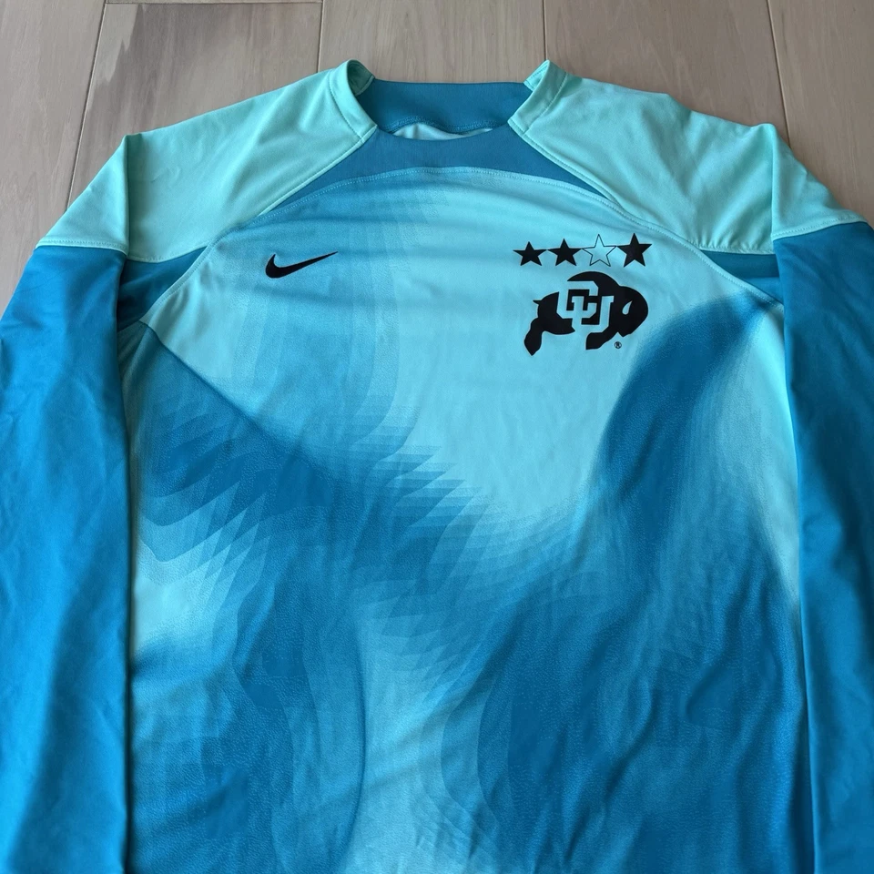 Colorado Buffaloes Goalkeeper Jersey Women's XL Teal NCAA Soccer Nike NWT - Image 3 of 4