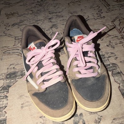 Nike Air Jordan 1 Low Travis Scott Mocha Gray Brown Pink Leather CQ4277-001