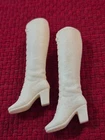 VINTAGE BARBIE OUTFIT "WHITE LACE UP BOOTS" TO MANY OUTFITS