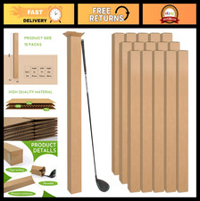 15 Pcs Tall Corrugated Golf Club Shipping Boxes - 4x4x40 Long Storage  Packagin