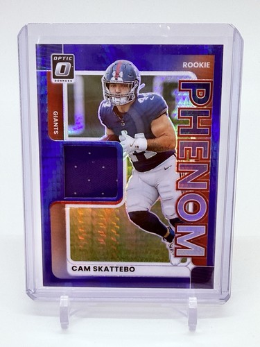 2025 Panini Optic Cam Skattebo #RPBH-CSO Rookie Phenom Blue Hyper Prizm Giants