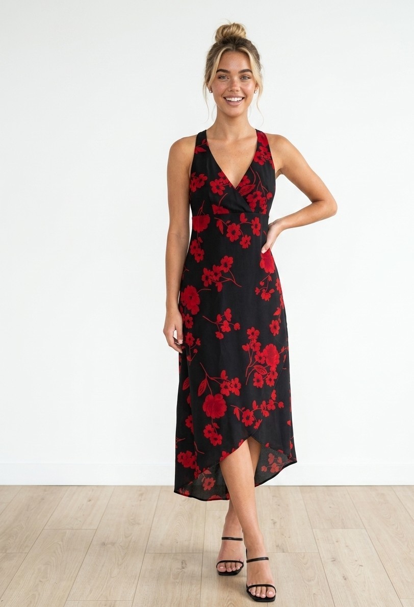 Vintage Y2K Slip Dress M/L Romantic Floral Asymmetrical Hem Soft Grunge Midi Vintage Y2K Slip Dress M/L Romantic Floral Asymmetrical Hem Soft Grunge Midi