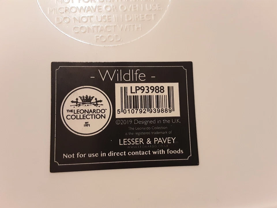 BELLISSIMO VASSOIO WILDLIFE ,LA LEPRE, THE LEONARDO COLLECTION DESIGNED IN U.K. - Imagen 4 de 4