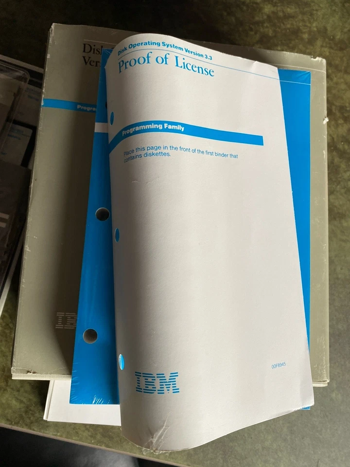 Vintage IBM DOS Version 3.30 Disk Operating System 1986 CIB 3.5”  Diskettes - Image 4 of 4