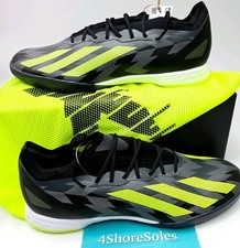 Adidas x Crazyfast Injection .1 Men's Size 8.5 Black Volt Indoor Soccer IG6272