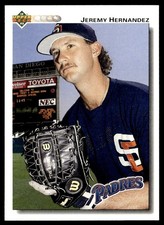 1992 Upper Deck Jeremy Hernandez Rookie San Diego Padres #42