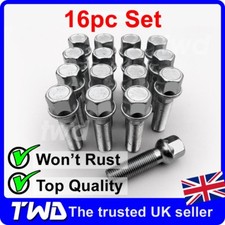 16 x ALLOY WHEEL BOLTS FOR MERCEDES M / ML CLASS (45MM LONG) NUT STUD LUG [16MD]