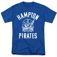 Hampton University Adult T-Shirt One Color Logo, Royal Blue, S-5XL