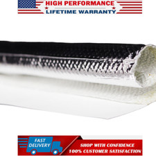 3/8"(10mm) ID Self-wrap Heat Shield Sleeve Thermal for Hoses Cables Automotive