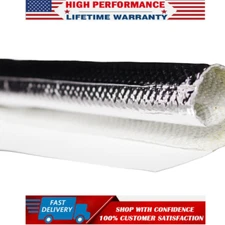 Self Closed Aluminized Sleeve Heat Shield Protection for Wires Cables Lines Hose