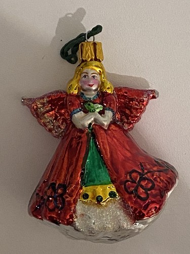 Vintage Blown Glass Angels with Wings Christmas Tree ornaments - Bild 3 von 8