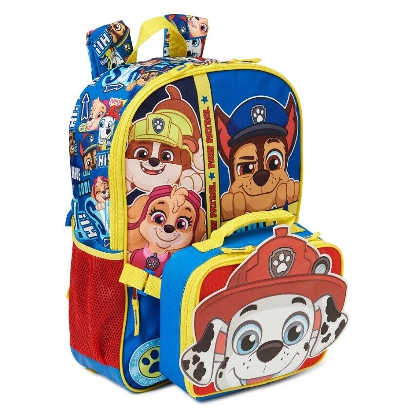 Personalized Paw Patrol 16 Inches Large Backpack With Lunch 