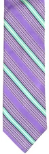 John W. Nordstrom Mens Purple Multicolor Striped Silk Tie L48619