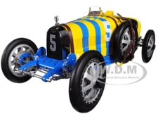 BUGATTI T35 #5 NATIONAL COLOUR PROJECT SWEDEN LTD ED 1/18 MODEL CAR CMC 100B011