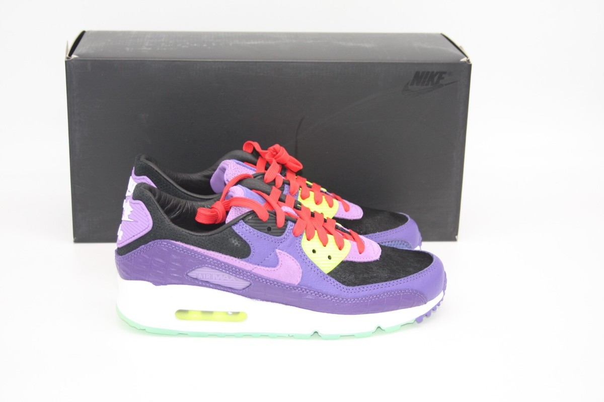 MENS SHOE NIKE AIR MAX 90 QS VIOLET BLEND CZ5588-001 BLACK/VIOLET