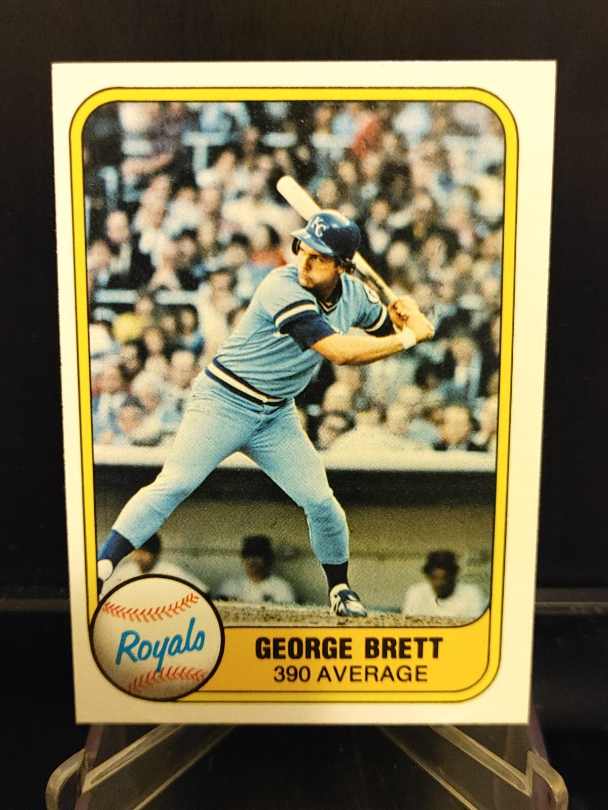 George Brett 1981 Fleer #655 - Kansas City Royals - B
