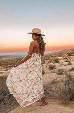 Spell & The Gypsy Collective Floral Maxi Slit Down Dress S