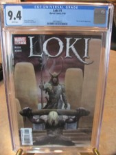 Loki #1 CGC 9.4, Thor & Lady Sif App. 1st Solo Series Esad Ribic Cover Dis.+