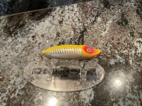 Leurre Vintage Heddon River Runt Spook - Cranckbait Pêche Eau Douce - Avec Boîte Et Catalogue D'origine