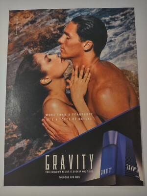 #ad #ad Gravity for Men Couldnt Resist It Vintage 1990s Print Ad $9.99