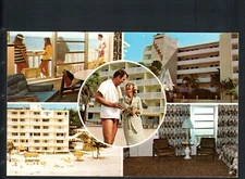 POMPANO BEACH, FL * PALM-AIRE LUCAYA BEACH HOTEL  * VINTAGE UNPOSTED CHROME