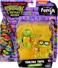 TMNT Mutant Mayhem Turtle Tots Leo and Donnie  Package Damage