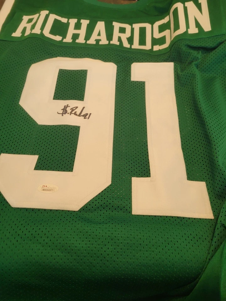 NY Jets Custom Sheldon Richardson JSA Authentic Autographed Jersey - Image 3 of 4