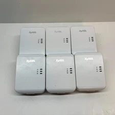 Lot of 6 ZyXEL HD Powerline 500 Mbp Wall-plug Adapters (PLA4205)