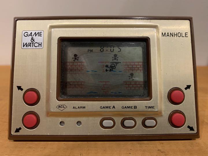D-265】任天堂 ゲームウォッチ GOLD MANHOLE マンホール MH-06 空箱 取