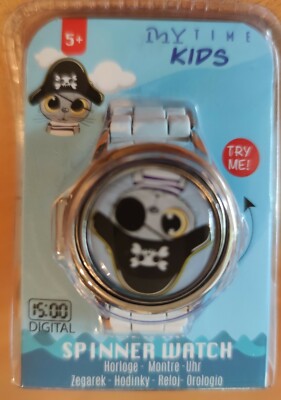 Kinder Armbanduhr  - Spinner Watch - Pirat - Mytime Kids - Digitaluhr - NEU OVP