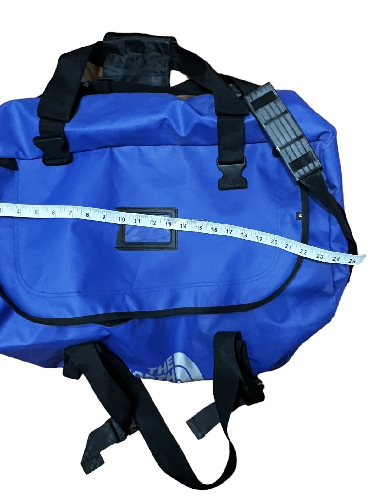 Vintage North Face Large Duffle Bag Vinyl Handle Rubb… Gem